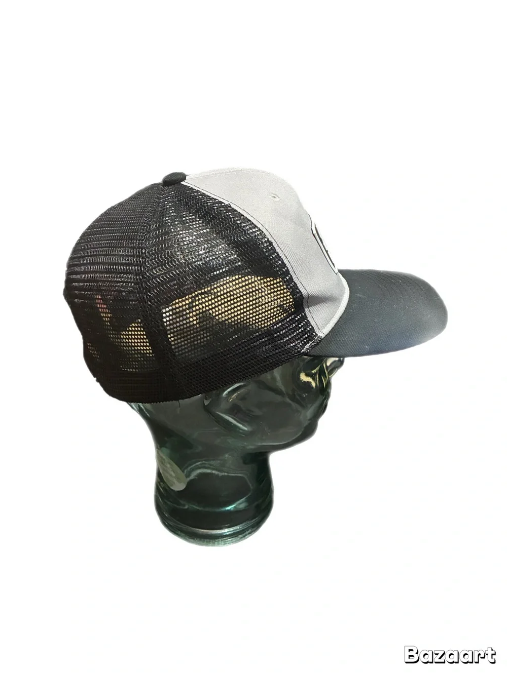 Hawaii Aloha Patch Trucker Hat Cap Shaka Hand Sign Black/Gray One Size Mesh Back